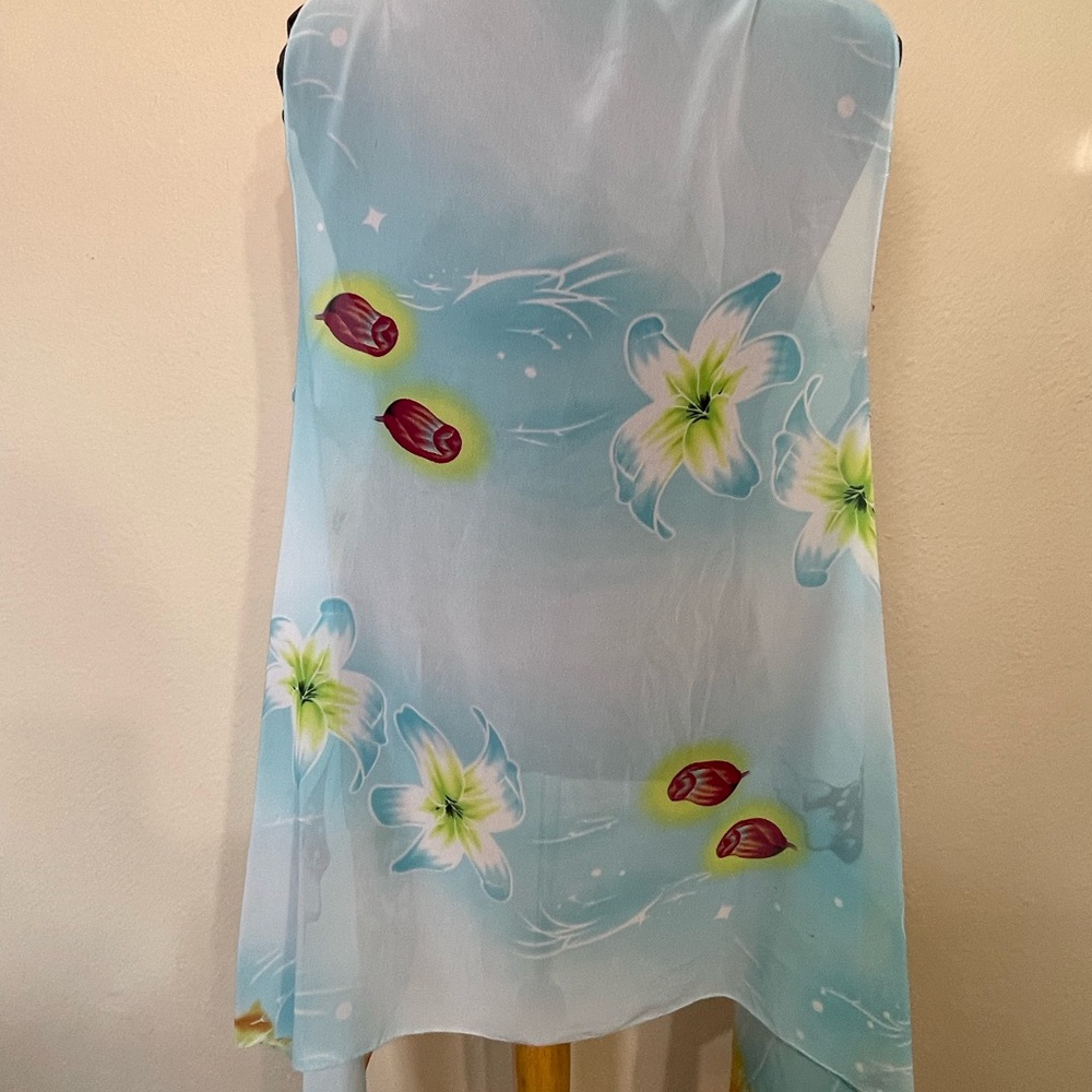 Colorful Butterfly Print beach coverup one size - Picture 5 of 5
